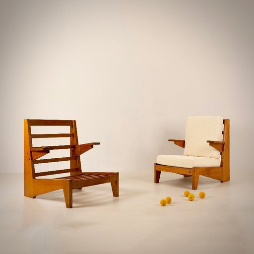 BERNARD DURUSSEL, pair of armchairs, France, 1948