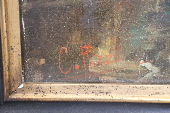 Image 1 of Venise, le Pont des Soupirs, huile sur toile, Italie, XXe siècle, signée C. Rizzi