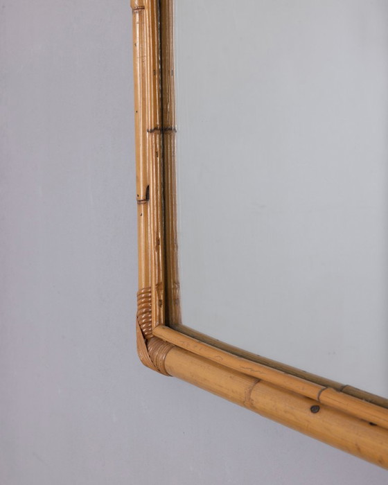 Miroir mural en bambou de design italien vintage des années 1960 – Bamboo (photo 5 of 8)