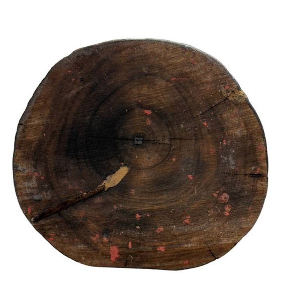 Antico Buddha birmano del XIX secolo - Legno policromo intagliato a mano - 57 cm – Sculture (photo 18 of 18)