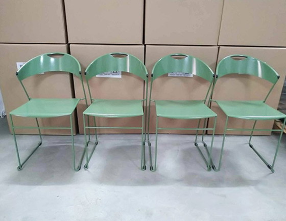 Image 1 of 4 authentieke Juliette-stoelen van Hannes Wettstein voor Baleri Italia
