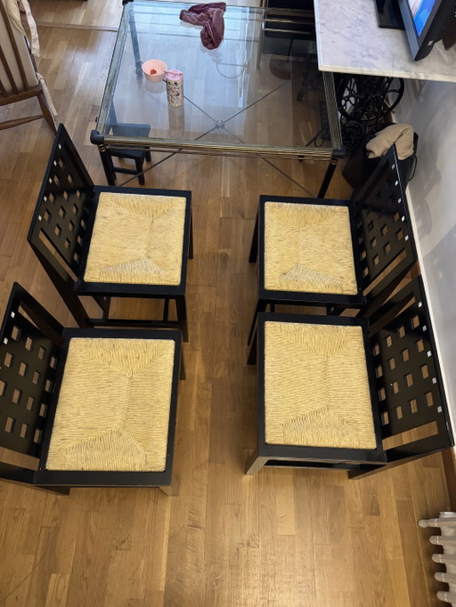 Cassina Mackintosh DS1 en DS3 tafel- en stoelenset