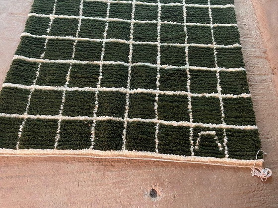 Alfombra verde de 250 cm x 150 cm. – Wool (photo 7 of 10)