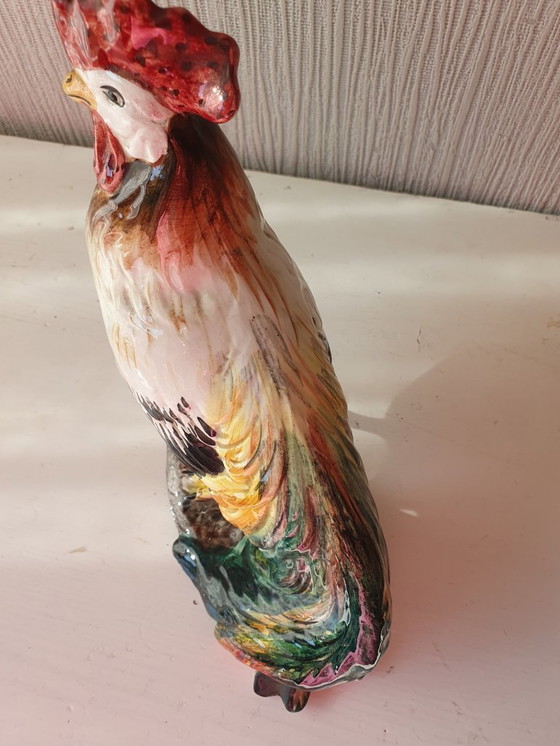 Image 1 of Ceramic Rooster Statue - Italy - 22 cm