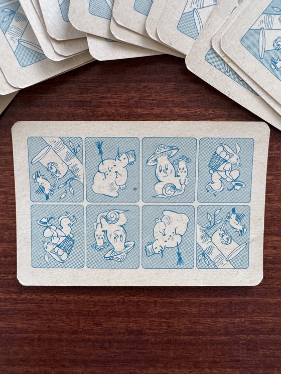 Image 1 of Vintage Bloemenkwartet Jeu de Fleurs - Diabolo 1964 – compleet