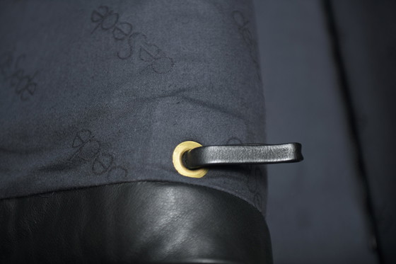 Image 1 of Superbe canapé-lit vintage DS-69 en cuir noir par l'équipe De Sede pour De Sede