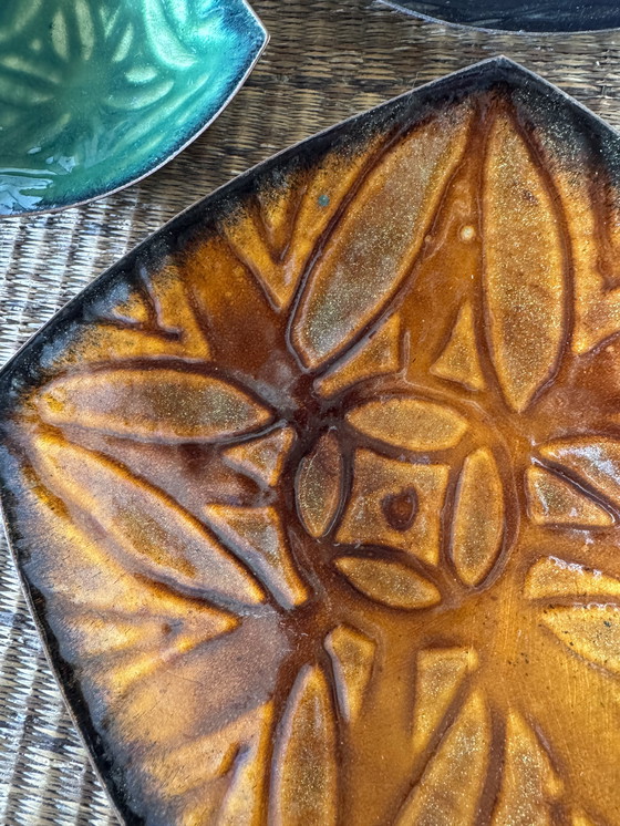 Image 1 of Vassoio tascabile in rame smaltato anni '60