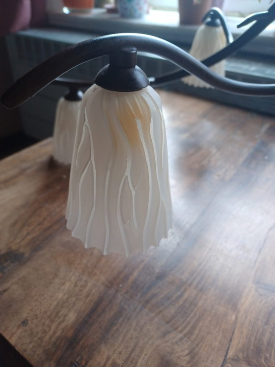 Image 1 of Lampe à branches au design italien élégant, signée LAM Italy (6 points lumineux)