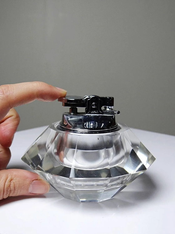 Vintage table lighter in Murano crystal, attributed to Antonio Imperatore, 70s. – Table accessories, Glass (photo 6 of 12)
