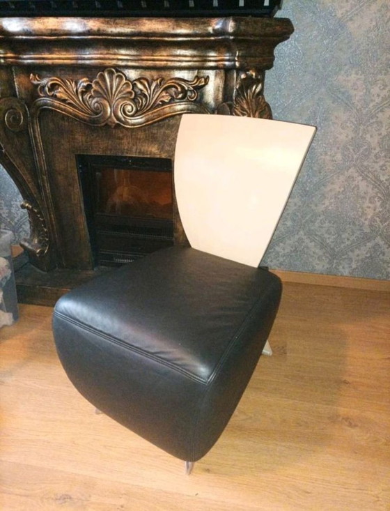 2 Poltrone in Pelle Dauphin Bobo di Design di Alta Qualità in Vera Pelle – Plastica (photo 3 of 7)