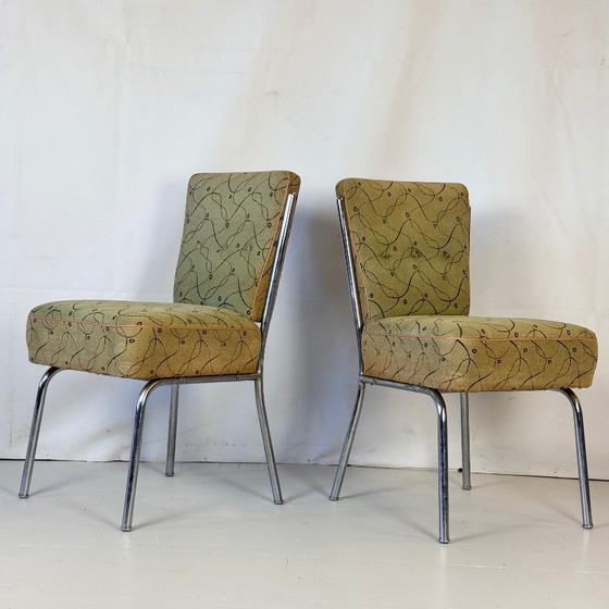 Image 1 of Bauhaus stalen stoel van buizen door József Peresztegi, 1960