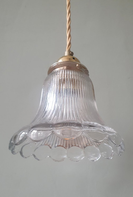 Set of 2 Holophane pendant lamps, Art Deco – Metal (photo 22 of 23)