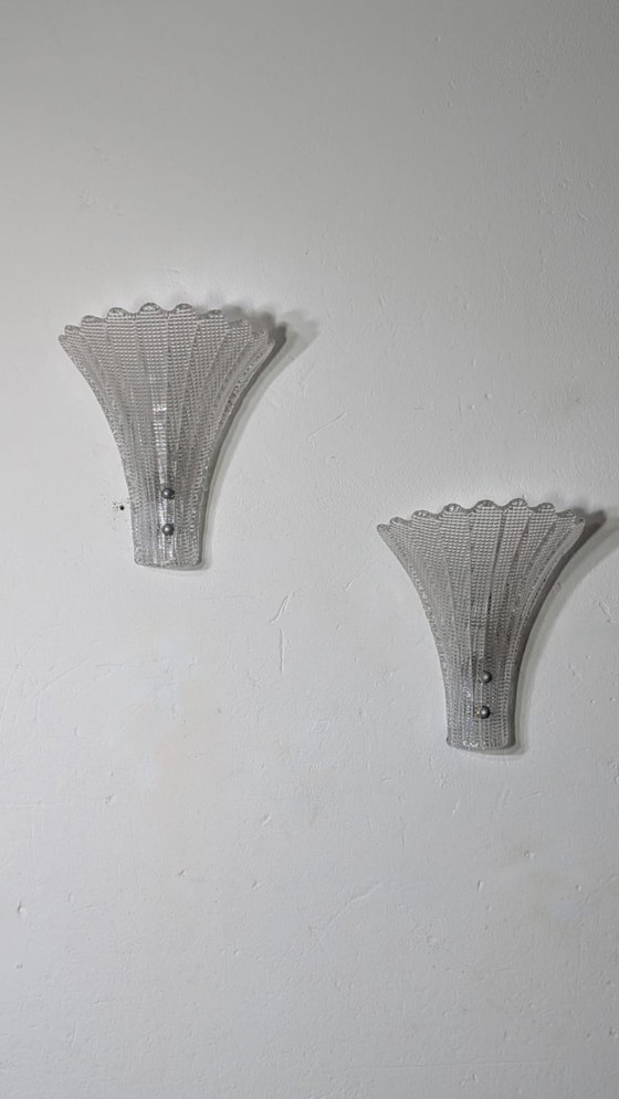 Image 1 of Lampada da parete in vetro di Murano Barovier & Toso