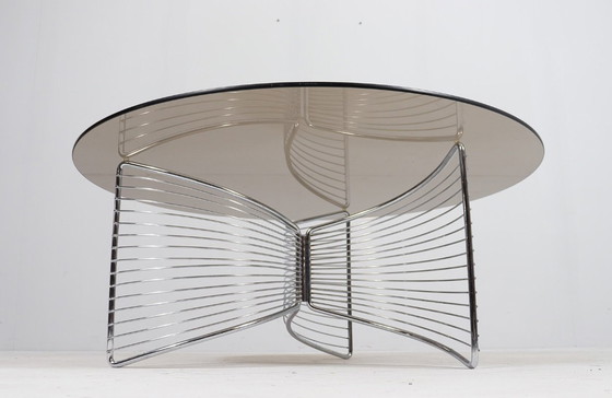 Image 1 of Mesa de centro espacial de alambre al estilo de Warren Platner, Alemania, década de 1970