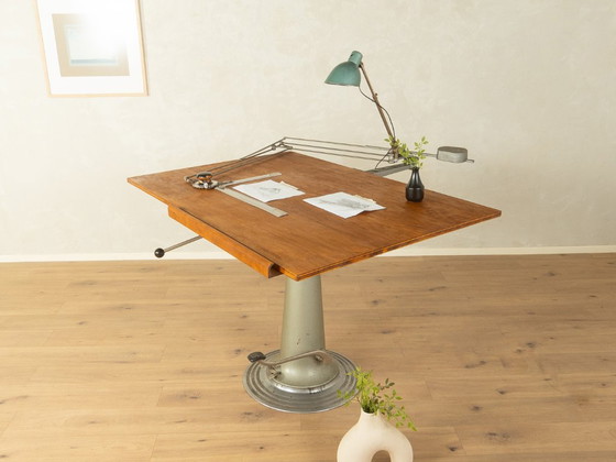 Table à Dessin des Années 1950 par Nike Eskilstuna, Bureaux, Bois, Marron (photo 12 sur 25)