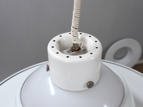 Image 1 of Space Age Veluce Murano Hanging Disc Lamp 1960s, Set of 4