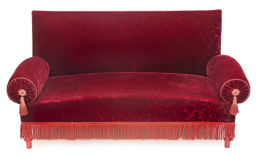 Sofá alsaciano rojo