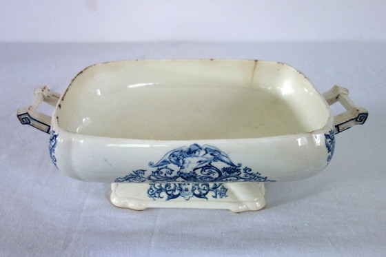 Image 1 of Soupière Renaissance terre de fer clairefontaine XIXème