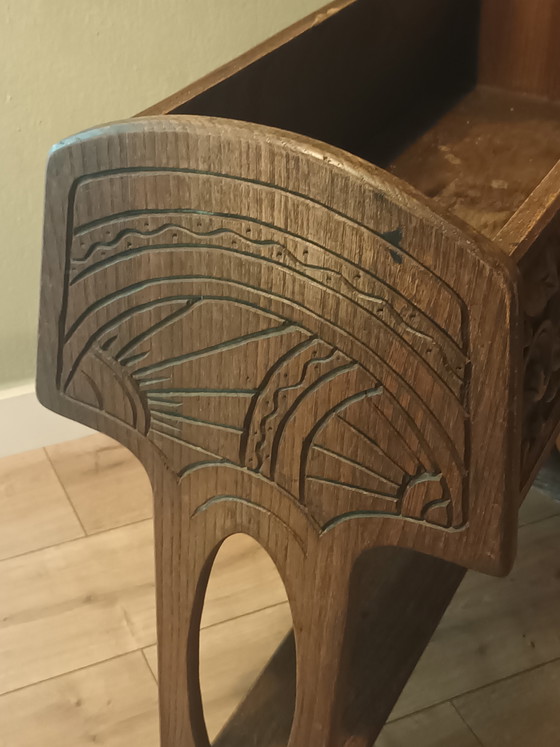 Image 1 of Art nouveau houten plantenbak