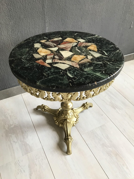 Image 1 of Vintage Onyx Side Table