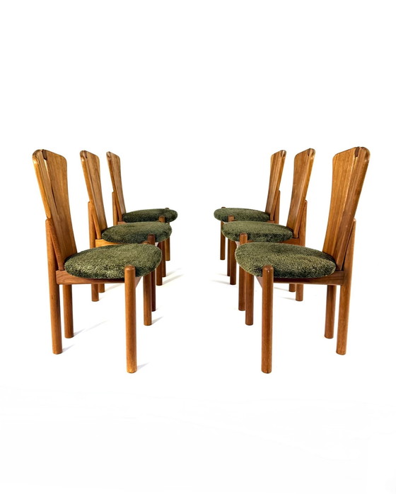 Image 1 of Satz von 6 restaurierten Esszimmerstühlen, Ansanger Møbler '70