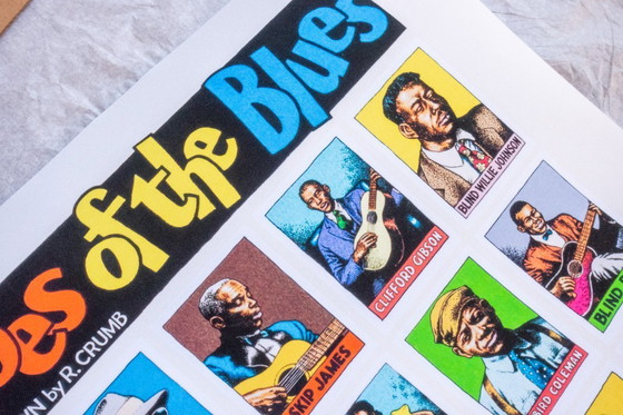 Image 1 of Robert Crumb Heroes of the Blues - Poster 50 × 70 cm