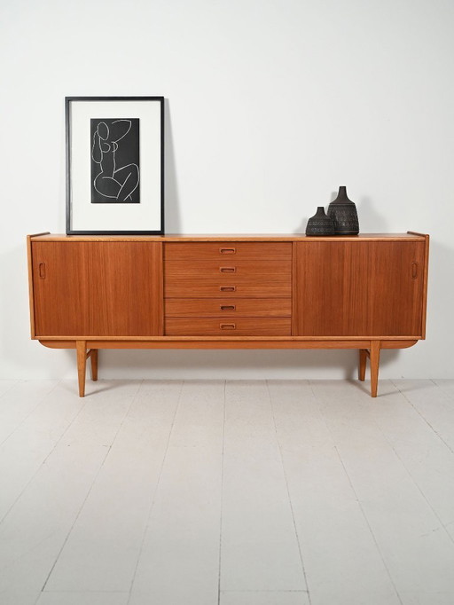 Scandinavian 1960s elegant-line sideboard
