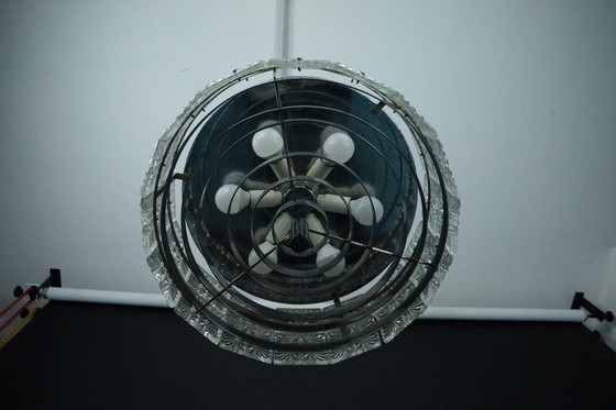 Image 1 of Lampadario vintage Kinkeldey in cristallo e cromo. Germania anni '60