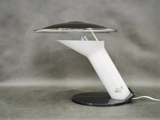 Lampe de table Leucos Italian Space Age en verre de Murano des années 70