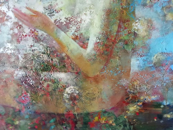 Original Oil Painting Abstract Expressionism Symbolism Girl Spring – Paintings & Drawings, Canvas (photo 8 of 10)