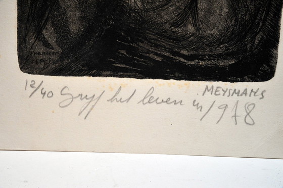 Image 1 of « Saisir la vie » Willy Meysmans Gravure sur cuivre sur vélin