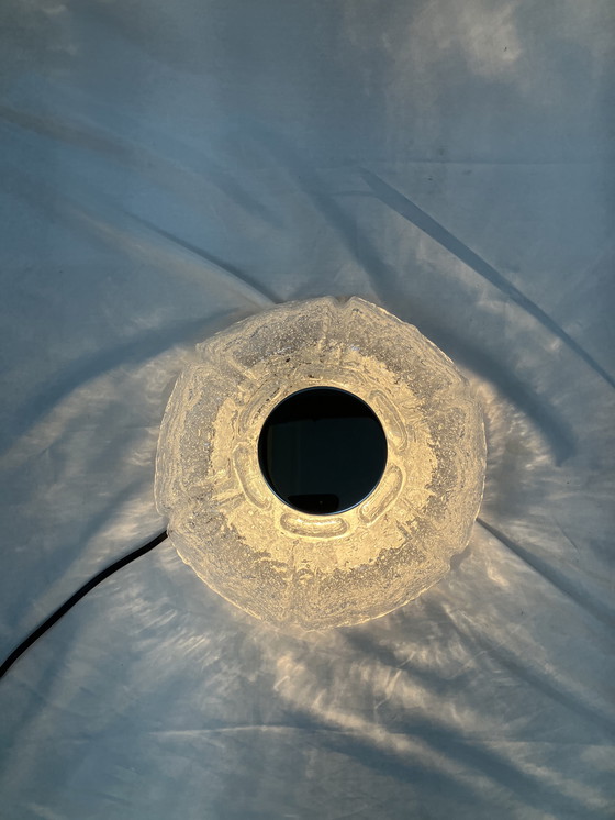 Image 1 of Plafonnier vintage en verre glacé Helena Tynell Glashütte Limbourg