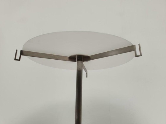 Image 1 of 2 grands lampadaires design en acier inoxydable avec variateur