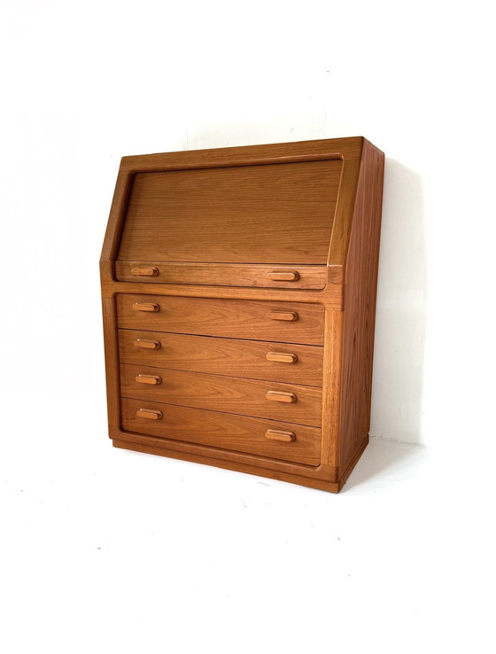 Image 1 of Vintage teak secretaire, Dyrlund '70s