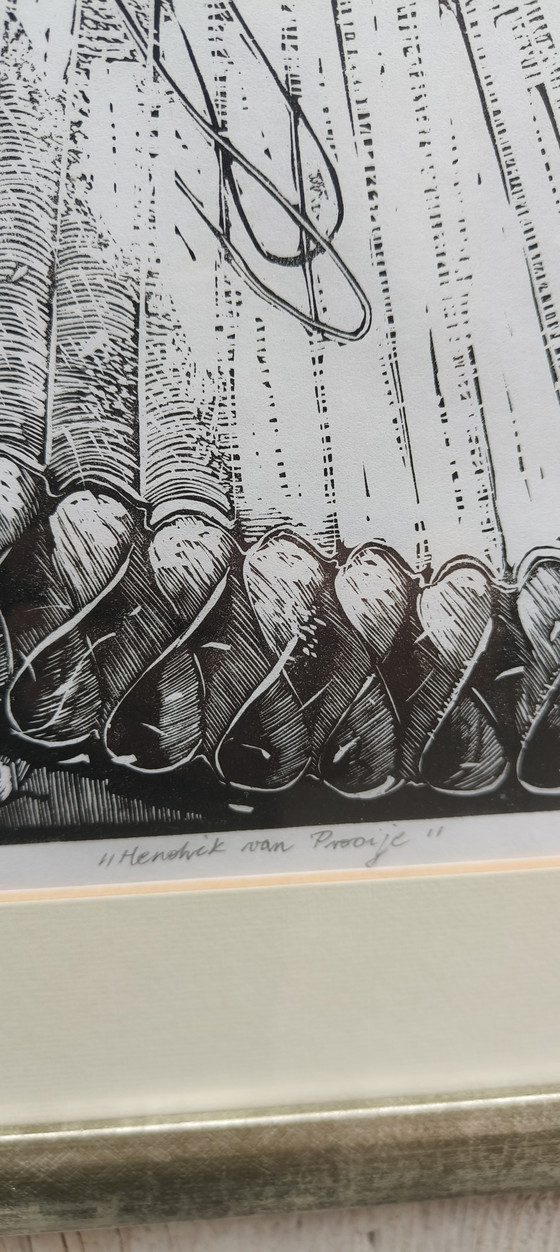 Image 1 of Jerzy Jędrysiak Holzschnitt Hendrick van Prooije