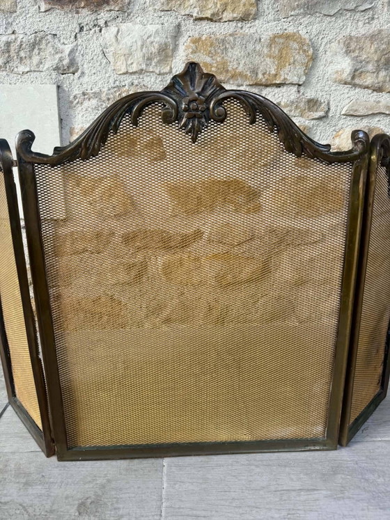 Pare-feu en laiton, style Louis XV. – Objets déco, Plastic, Brass, Barok (photo 7 of 7)