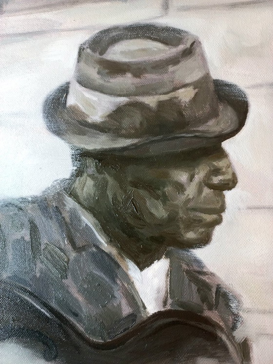 Image 1 of Óleo "Caminando solo" Sef Berkers