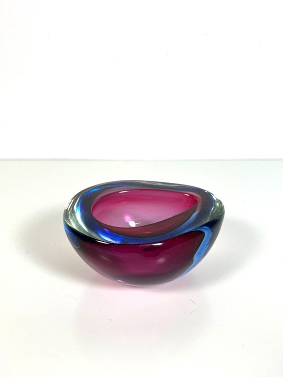 Image 1 of Cuenco Sommerso de cristal de Murano de Flavio Poli para Seguso Italia, década de 1960