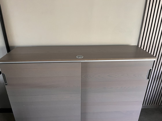 Image 1 of Bookcase with shelves and combination lock