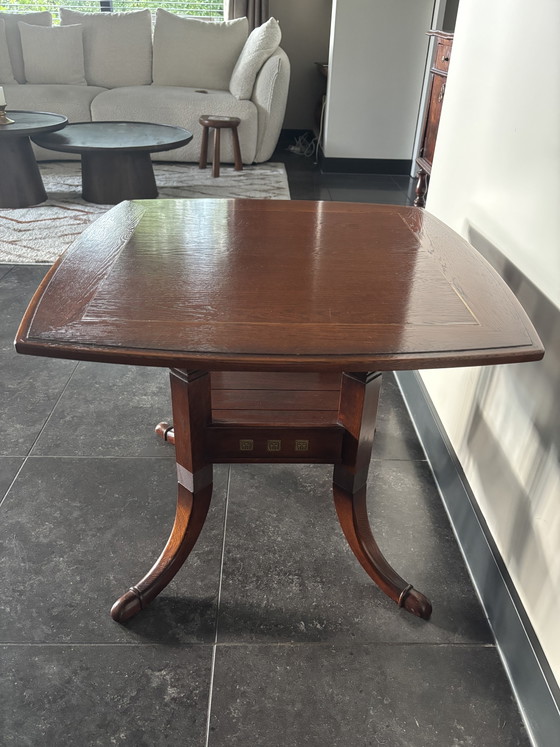 Designer Side Table (Schuitema) – Wood, Brass (photo 2 of 7)