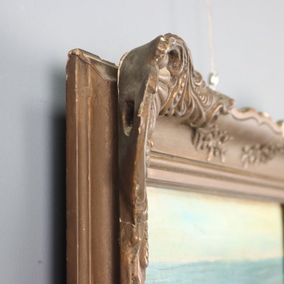 Image 1 of Cuadro de una escena de espera junto al mar