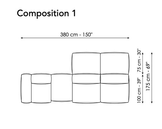 Bonaldo B Peanut modular sofa – Modulaire banken, Fluweel (photo 2 of 6)