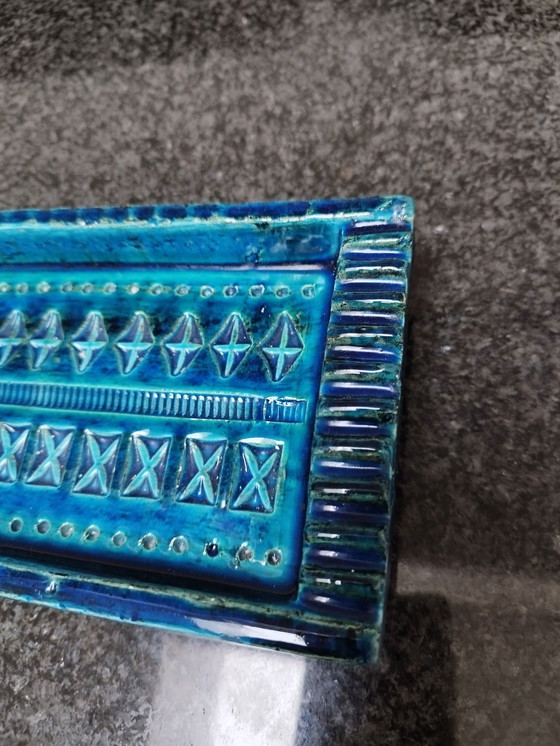 Image 1 of Bitossi ashtray Aldo Londi Rimini blue