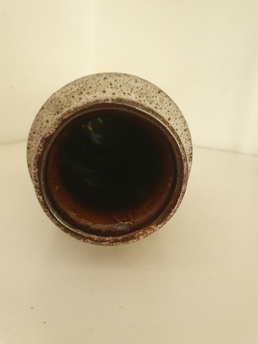 Beautiful Scheurich vase brown-beige pied no. 203-22