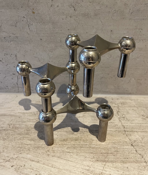 Portavelas de diseño Stoff Nagel vintage de los años 70