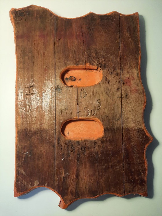 Image 1 of old wooden textile stamp