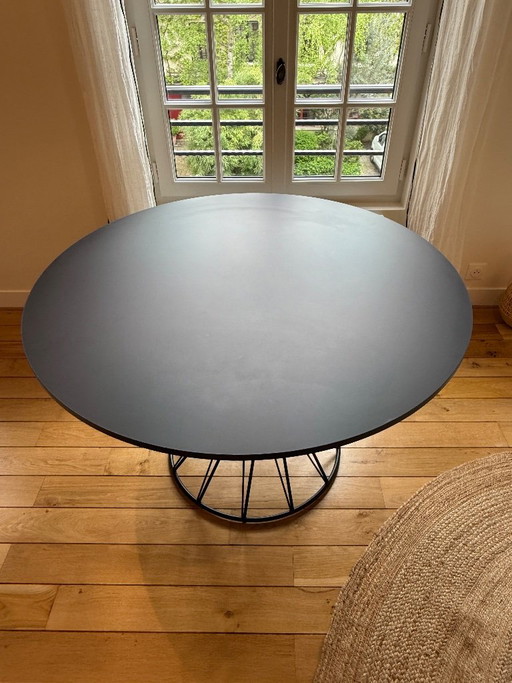 Kave Home Niut Dining Table Matt Black Finish – eettafels, Metal (photo 2 of 8)
