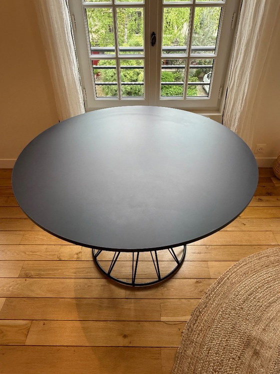 Kave Home Niut Dining Table Matt Black Finish – Metal (photo 2 of 8)
