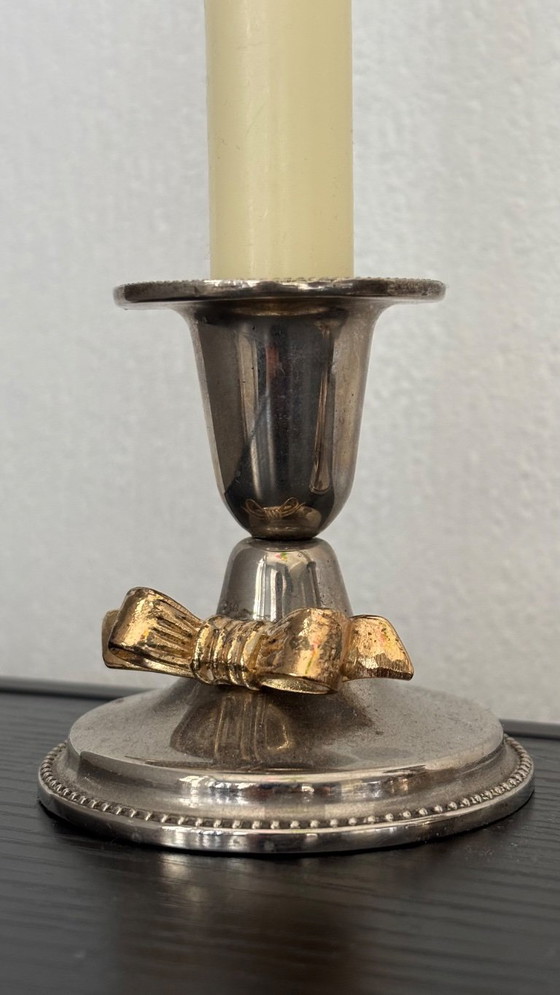 Image 1 of Candelieri vintage placcati in argento – set da 2