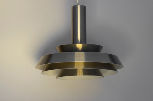Deense aluminium hanglamp van Lyskaer Belysning, jaren 70